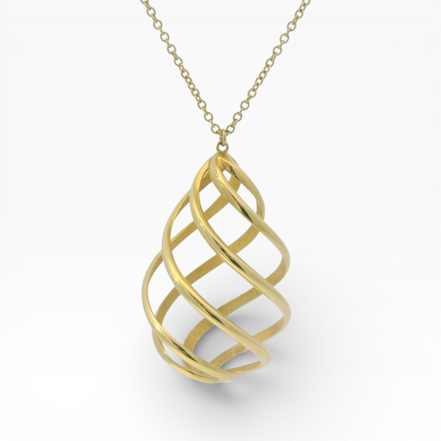 Estate Tiffany & Co. Necklaces and Pendants Tiffany & Co. Estate Paloma Picasso 18K Yellow Gold Venezia Luce Spiral Necklace