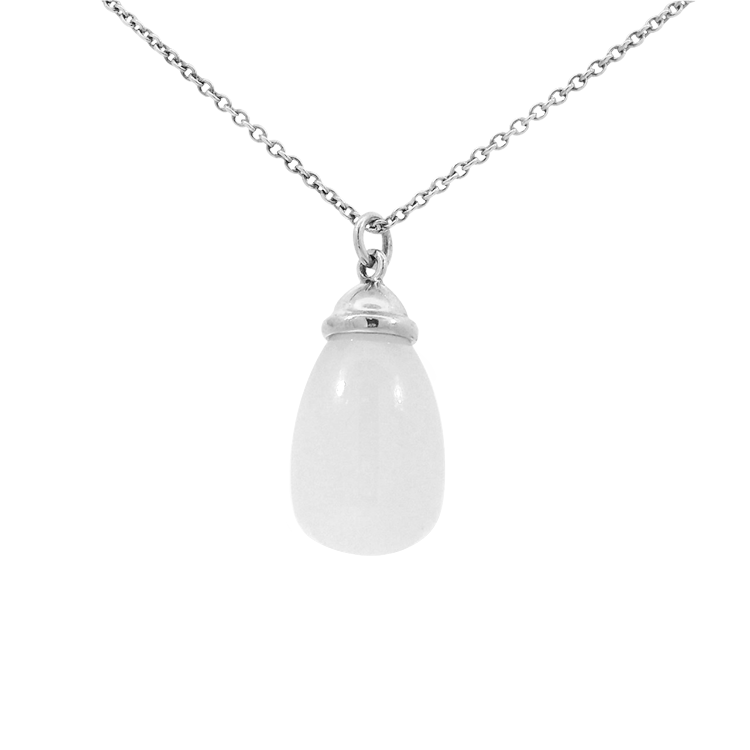 Estate Tiffany & Co. Necklaces and Pendants Tiffany & Co. Estate Paloma Picasso Sterling Silver Agate Drop Necklace