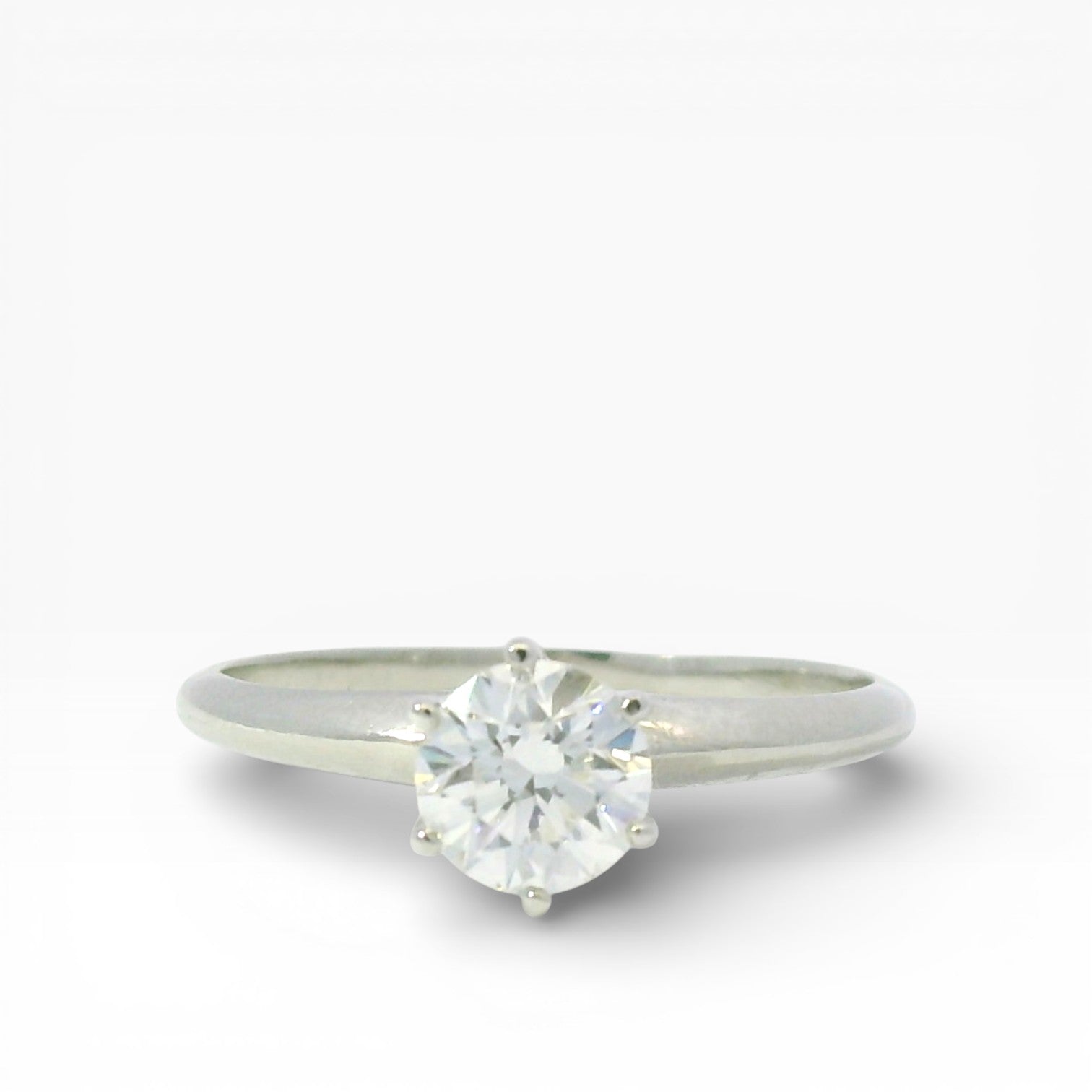 Estate Tiffany & Co. Engagement Ring Tiffany & Co. Estate Platinum Diamond Engagement Ring – 0.63ct 6.25
