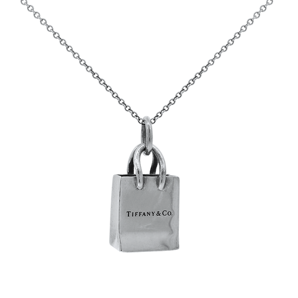 Tiffany & Co. Estate Sterling Silver Bag Pendant Necklace – Springer's