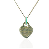 Estate Tiffany & Co. Necklaces and Pendants Tiffany & Co. Estate Sterling Silver Blue Enamel Heart Pendant