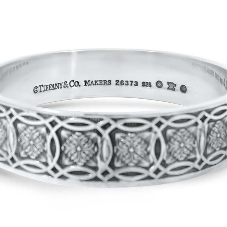 Estate Tiffany & Co. Bracelet Tiffany & Co. Estate Sterling Silver Celtic Engraved Bangle