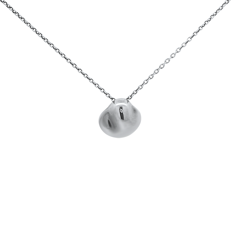 Estate Tiffany & Co. Necklaces and Pendants Tiffany & Co. Estate Sterling Silver Elsa Peretti Nugget Necklace