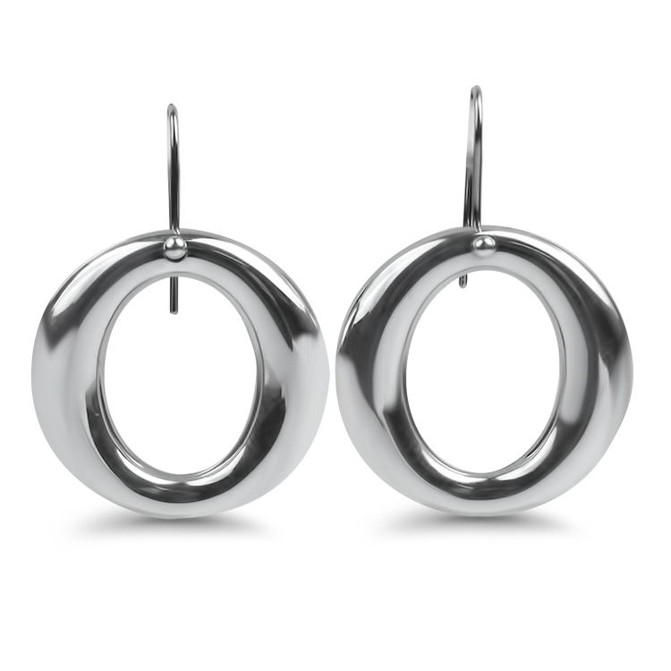 Estate Tiffany & Co. Necklaces and Pendants Tiffany & Co. Estate Sterling Silver Elsa Peretti Sevillana Earrings