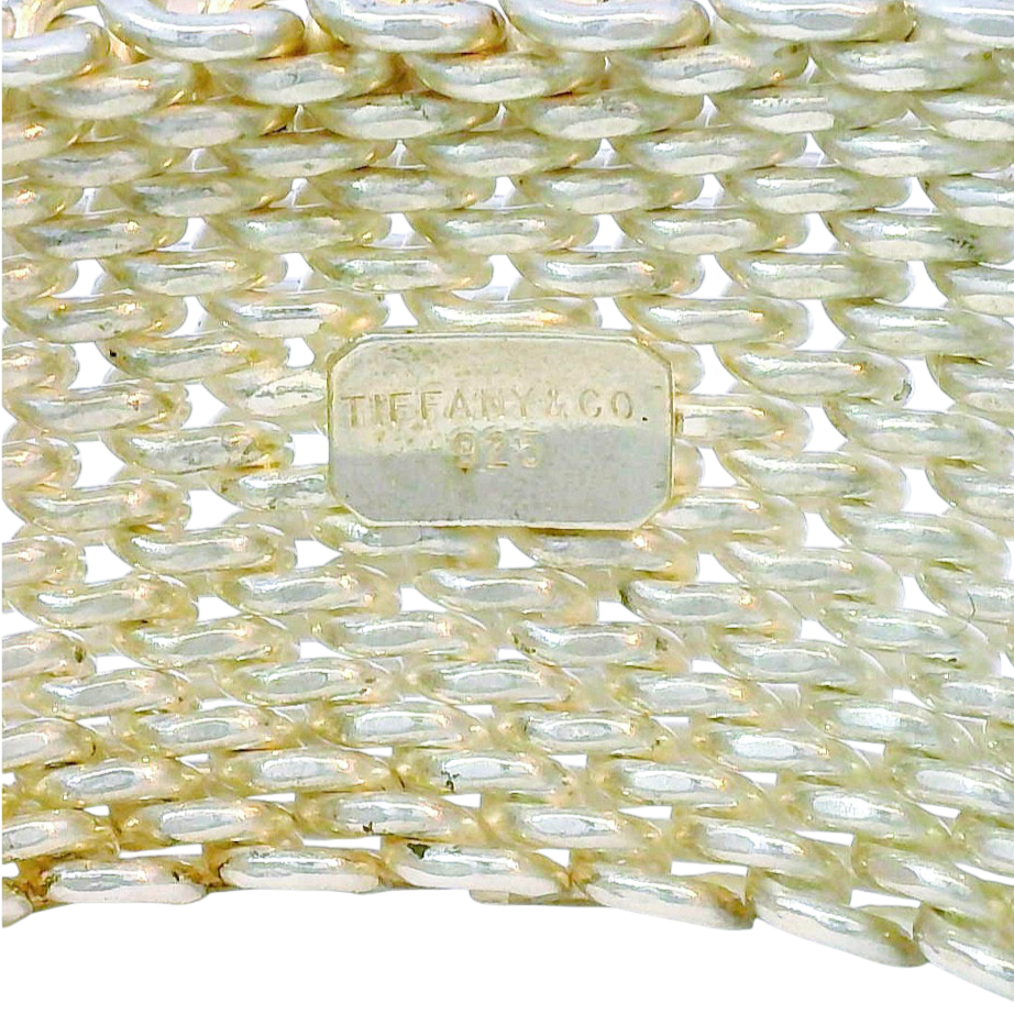 Estate Tiffany & Co. Bracelet Tiffany & Co. Estate Sterling Silver Mesh Bangle Bracelet