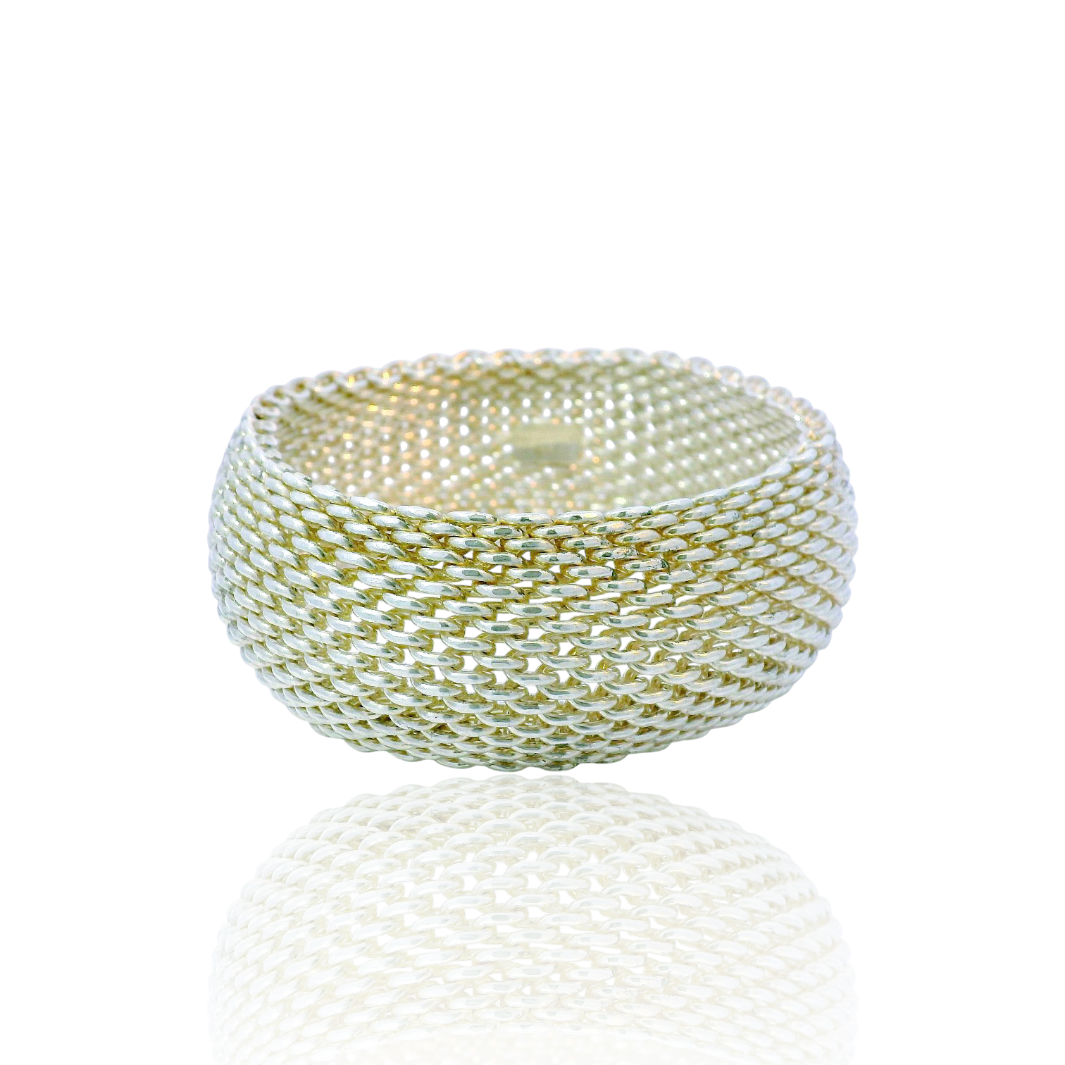 Estate Tiffany & Co. Bracelet Tiffany & Co. Estate Sterling Silver Mesh Bangle Bracelet