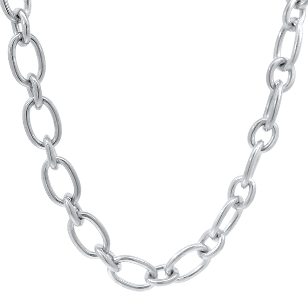 【8番様 リクエストページ】Tiffany ネックレスチェーンのみ 約70cm Tiffany & Co. Estate Sterling Silver Oval Link Necklace – Springer's