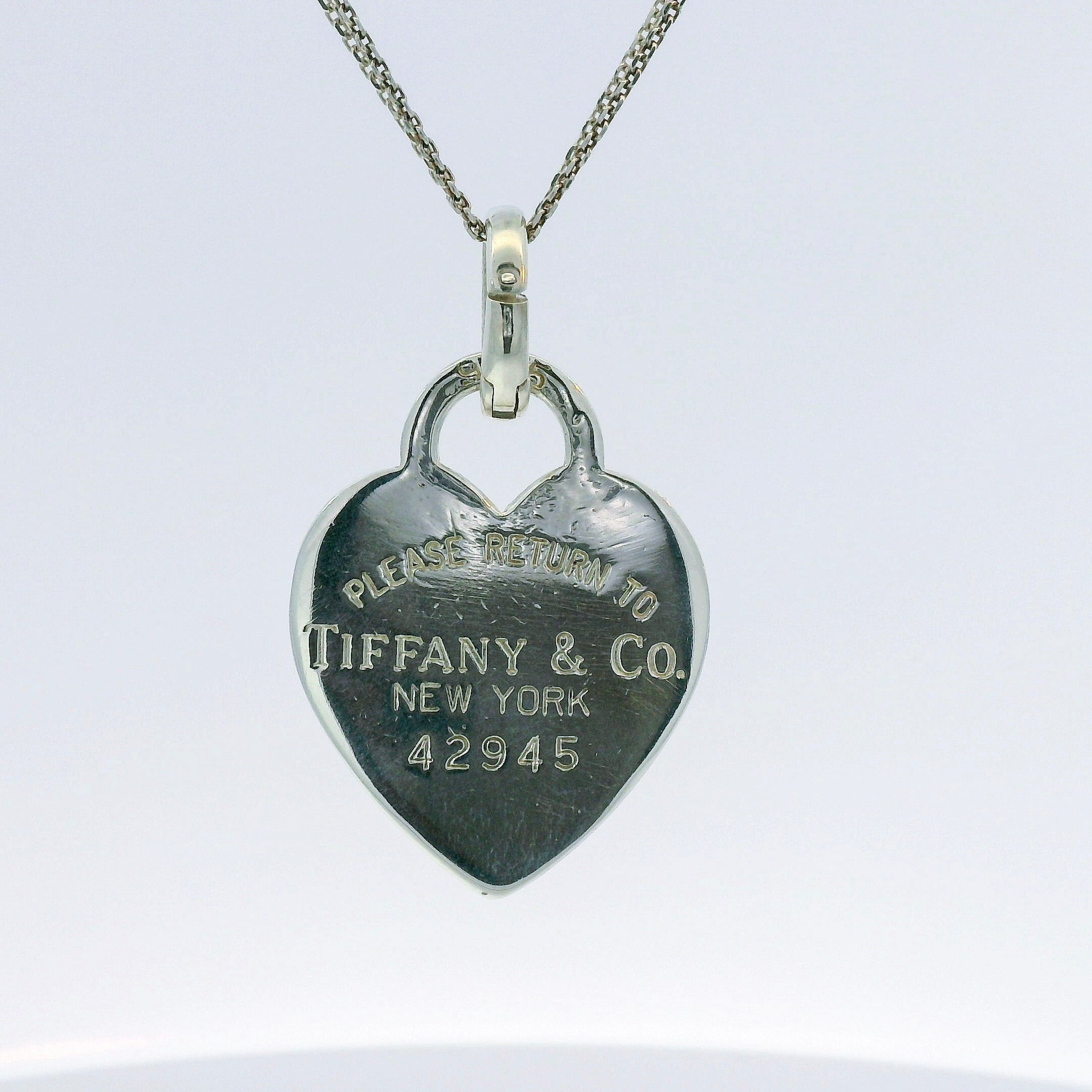 Estate Tiffany & Co. Necklaces and Pendants Tiffany & Co. Estate Sterling Silver Return to Tiffany Heart Tag Charm
