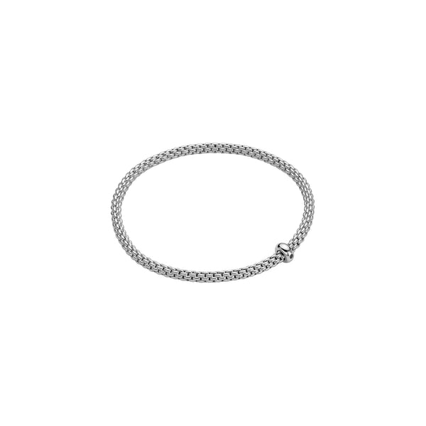 Fope Eka 18k White Gold Flex'It Black Diamond Bracelet - Extra