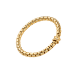 Fope Bracelet Fope Eka Flex’It 18k Yellow Gold Flex'it Bracelet with Diamond Accent - Size X-Large