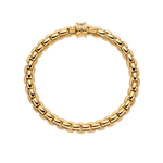 Fope Bracelet Fope Eka Flex’It 18k Yellow Gold Flex'it Bracelet with Diamond Accent - Size X-Large