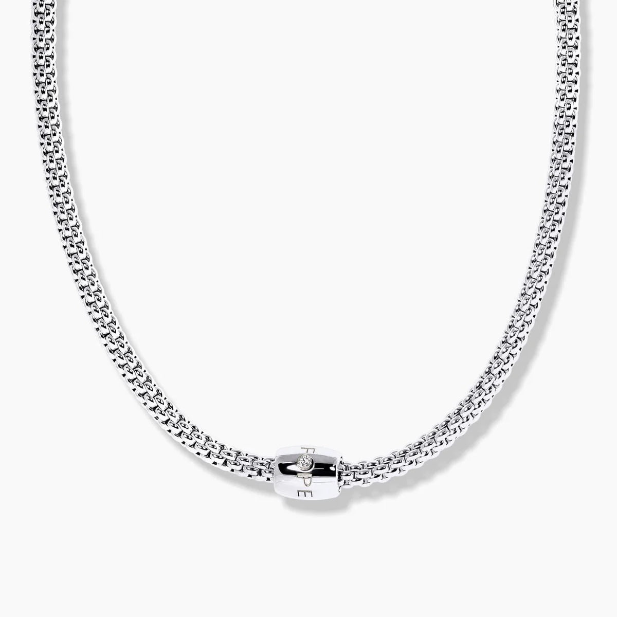 flexwitmeネックレス　flexwitme FOPE Flex'it Solo Collection 18k White Gold Necklace with