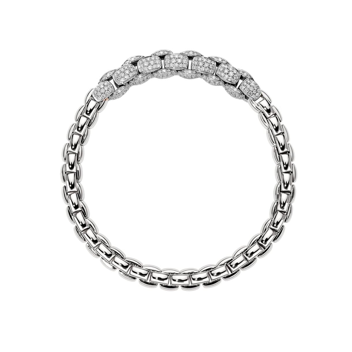 Fope Bracelet Fope MiaLuce Flex'it 18k White Gold Diamond Bracelet