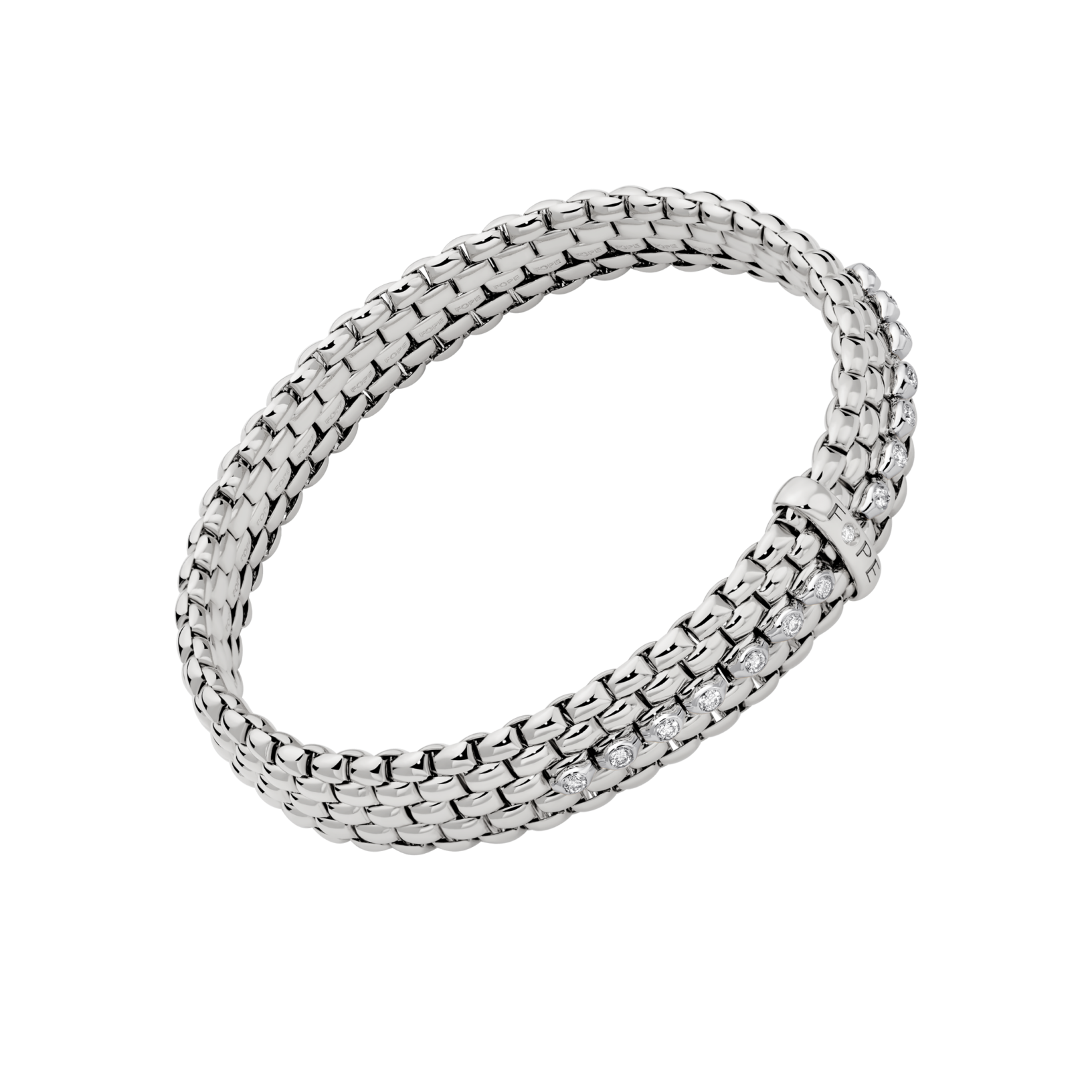 Fope Bracelet Fope Panorama 18k White Gold Flex'it Bracelet - Small