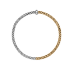 Fope Bracelet Fope Prima 18K Yellow & White Gold Flex'it Bracelet - Size Medium