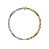 Fope Bracelet Fope Prima 18K Yellow & White Gold Flex'it Bracelet - Size Medium