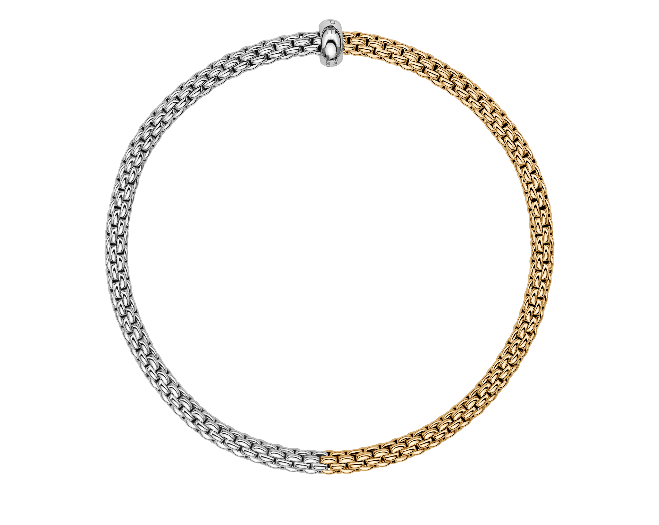 Fope Bracelet Fope Prima 18K Yellow & White Gold Flex'it Bracelet - Size Medium