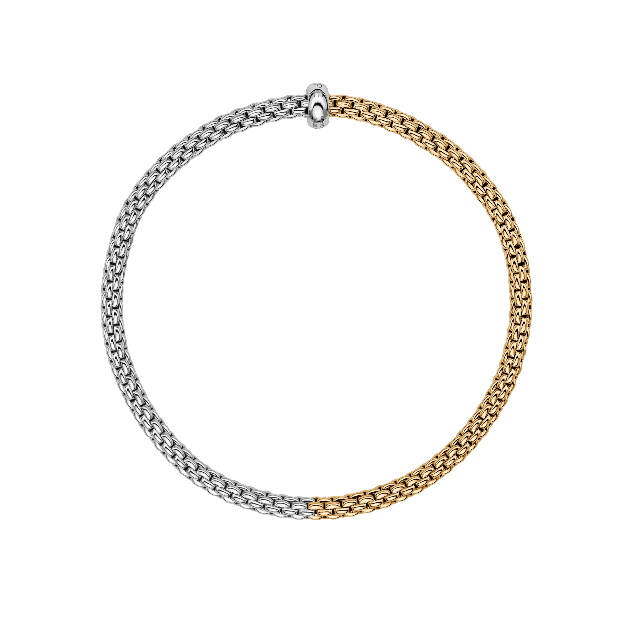 Fope Bracelet Fope Prima 18K Yellow & White Gold Flex'it Bracelet - Size Medium