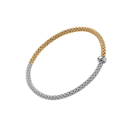 Fope Bracelet Fope Prima 18K Yellow & White Gold Flex'it Bracelet - Size Medium
