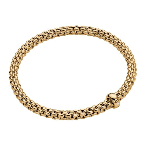 Fope Eka Flex'It 18K Yellow with White Gold Accents Double Row