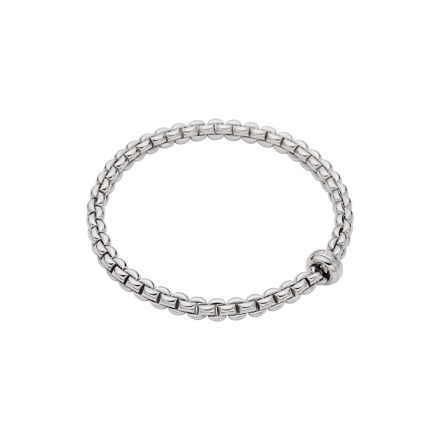 Fope Bracelet Fope White Gold Eka Flex'it Bracelet with Diamonds