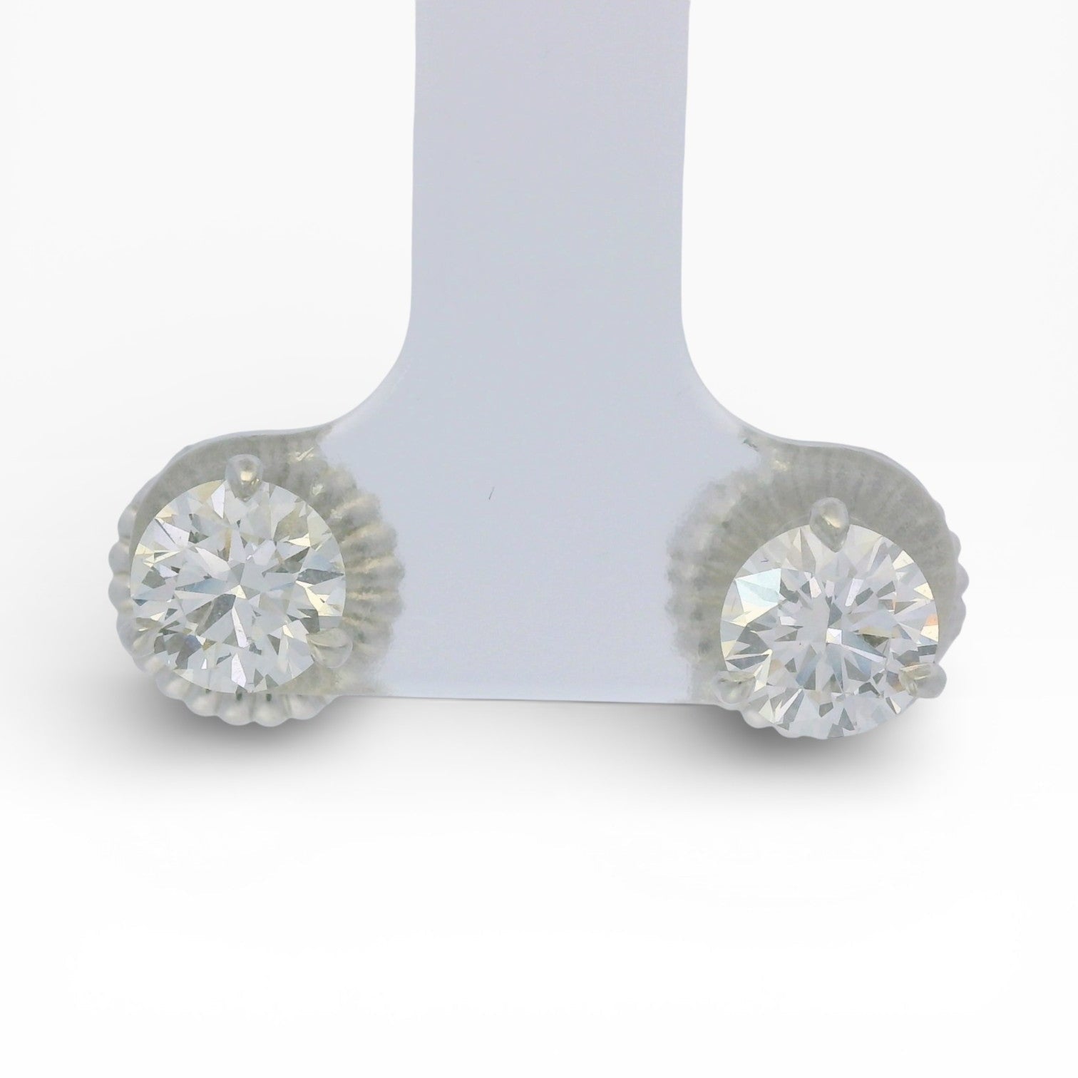 Hearts on Fire Earrings 1.66ctw Hearts On Fire Estate Diamond Studs