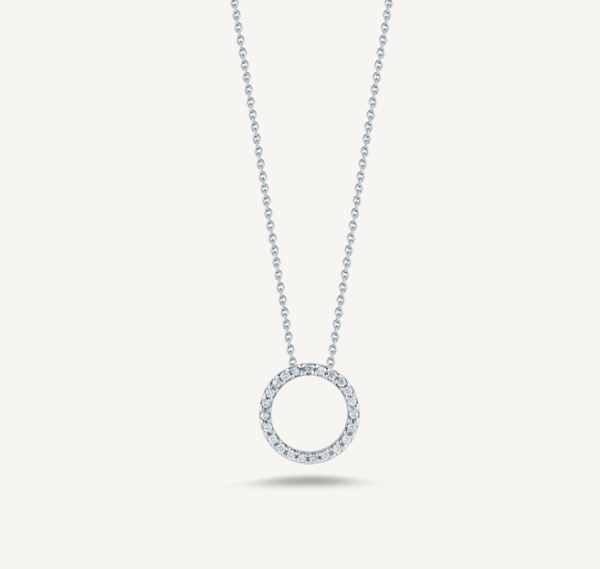 Diamond Initials Necklace O | Artelia