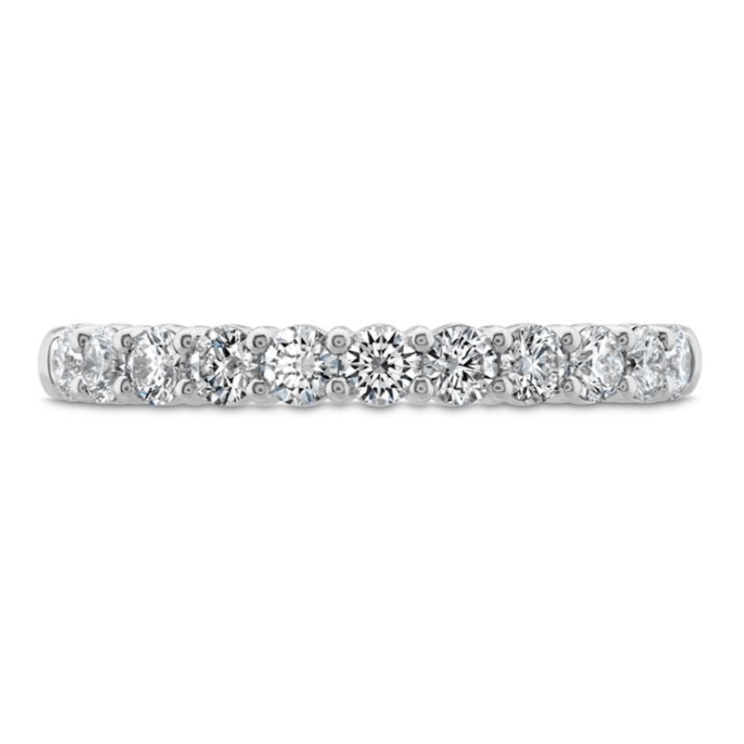 Hearts on Fire Engagement Wedding Band Hearts on Fire 18K White Gold Eleven-Stone Diamond Band - 1.33ctw 1.33 / G-H/VS-SI / 6.5