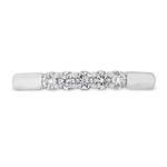 Hearts on Fire Engagement Wedding Band Hearts on Fire 18K White Gold Five-Stone Diamond Band 1.00 / G-H/VS-SI / 6.5