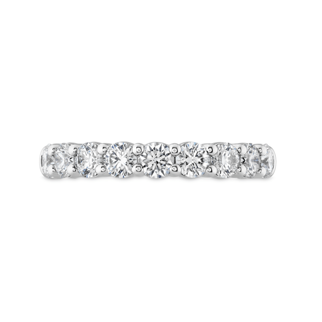 Hearts on Fire Engagement Wedding Band Hearts on Fire 18k White Gold Signature Nine Diamond Band - 1.00ctw 1.00 / G-H/VS-SI / 6.5