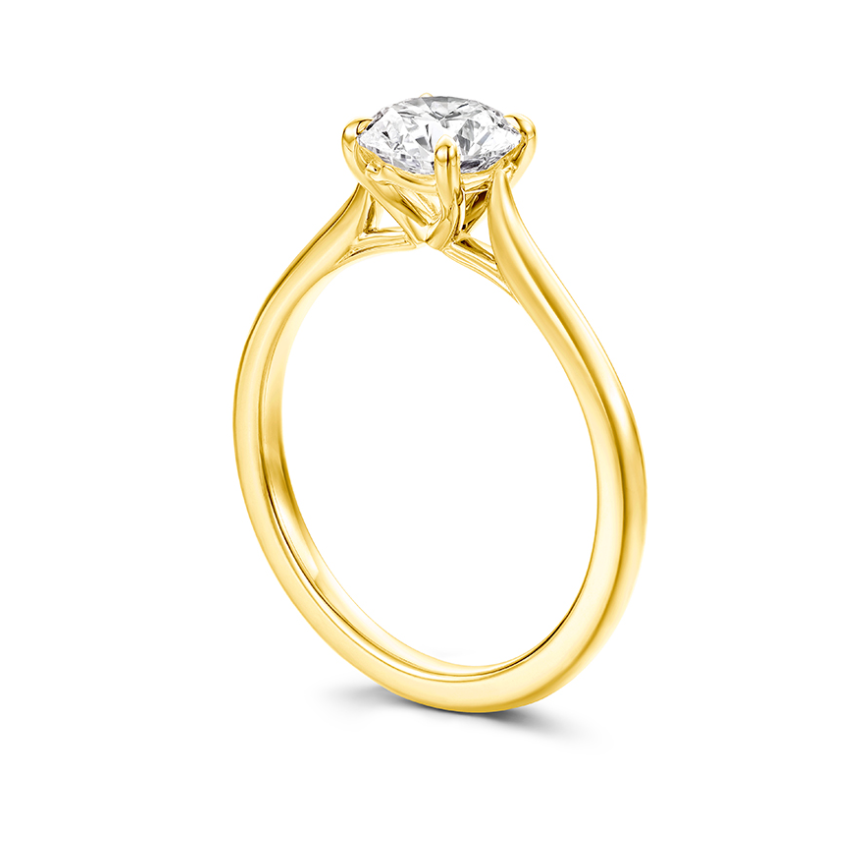 Hearts on Fire Engagement Engagement Ring Hearts on Fire 18k Yellow Gold Camilla 4 Prong Engagement Ring Setting 6mm / 6.5