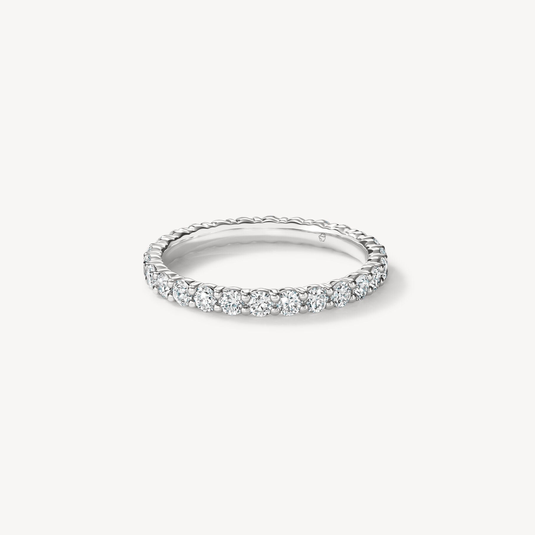 Hearts on Fire Wedding Band Hearts On Fire 18k White Gold Signature Eternity Band 6.5