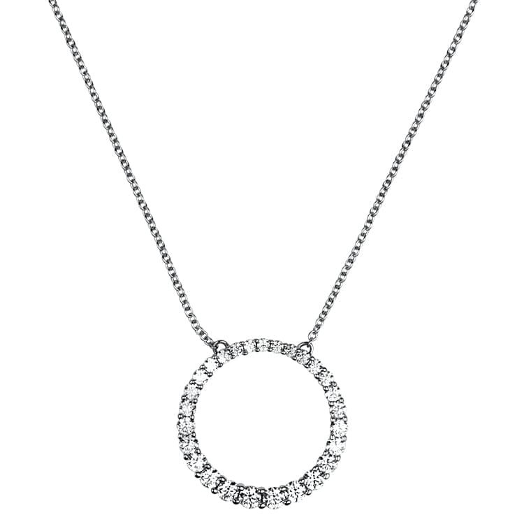 Hearts on Fire Necklaces and Pendants Hearts on Fire 18K White Gold "Whimsical Circle" Diamond Necklace
