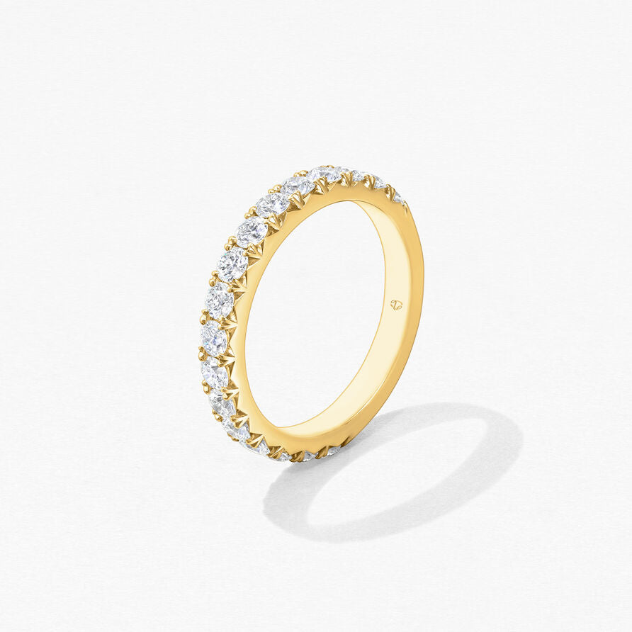 Hearts on Fire Wedding Band Hearts on Fire 18k Yellow Gold Vela French Cut Pave Wedding Band