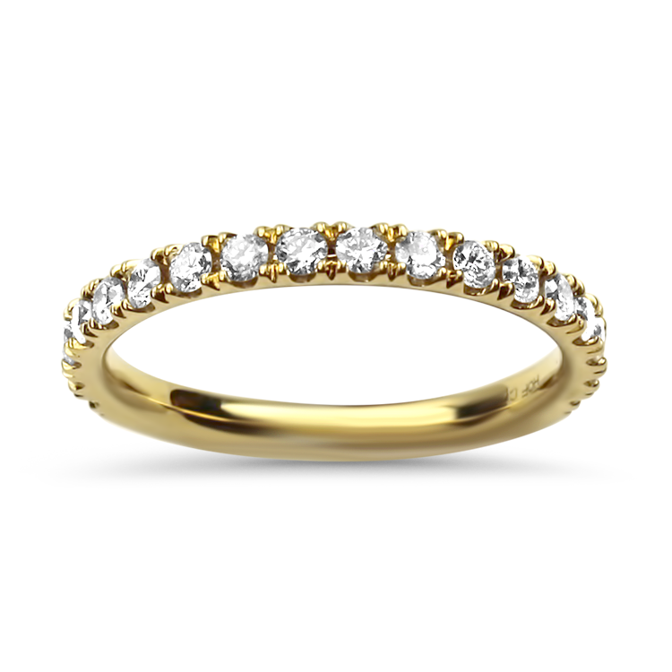 Hearts on Fire Wedding Band Hearts On Fire Estate 18k Yellow Gold "Acclaim" Diamond Band 5.5
