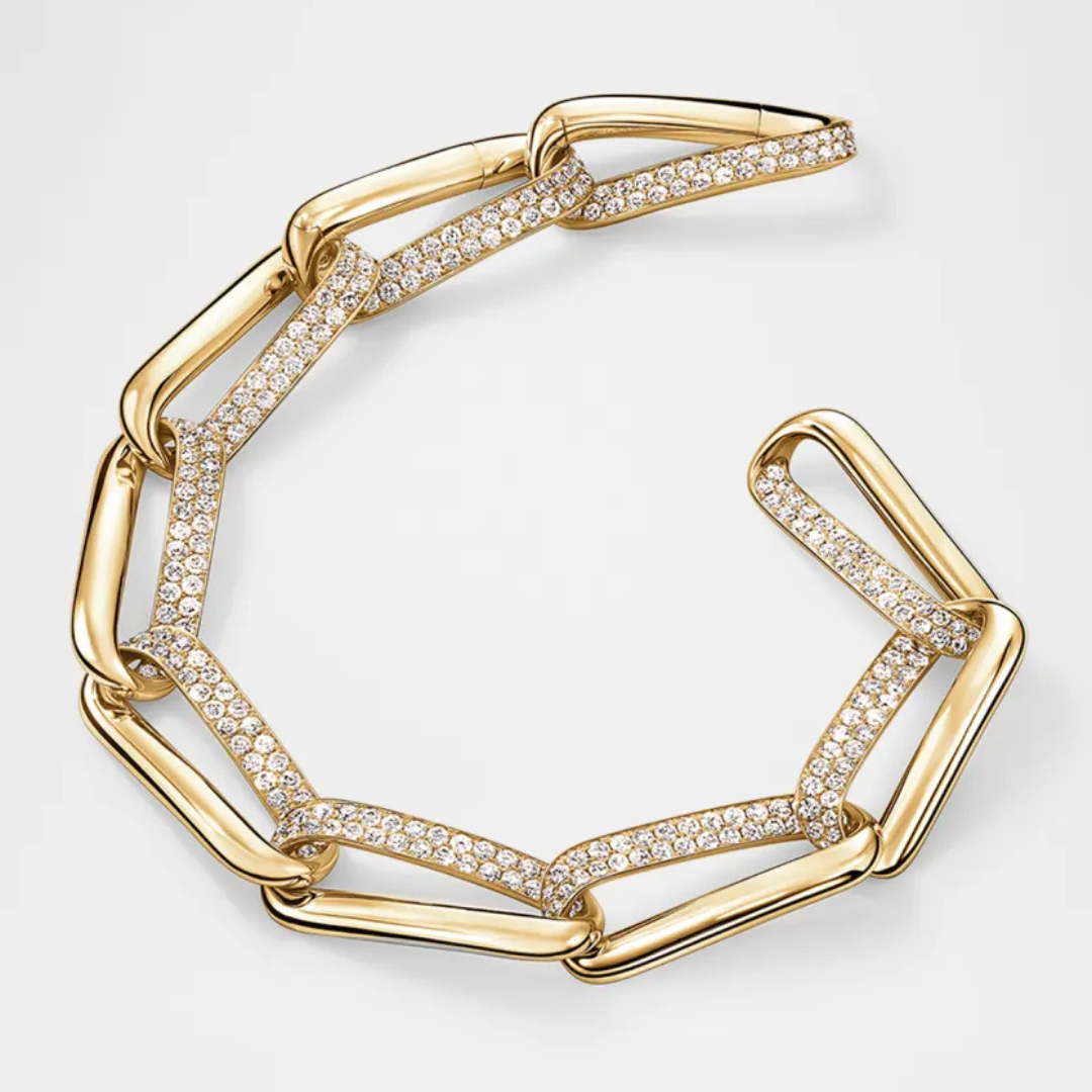 Hearts on Fire Bracelet Hearts On Fire Inside Out 18k Yellow Gold Diamond Link Bracelet