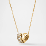 Hearts on Fire Necklaces and Pendants Hearts On Fire Inside Out 18k Yellow Gold Diamond Spiral Pendant Necklace
