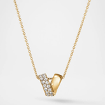 Hearts on Fire Necklaces and Pendants Hearts On Fire Inside Out 18k Yellow Gold Diamond Spiral Pendant Necklace