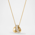 Hearts on Fire Necklaces and Pendants Hearts On Fire Inside Out 18k Yellow Gold Diamond Spiral Pendant Necklace