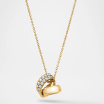 Hearts on Fire Necklaces and Pendants Hearts On Fire Inside Out 18k Yellow Gold Diamond Spiral Pendant Necklace