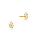 Hearts on Fire Earring Hearts On Fire LU 18K Yellow Gold Diamond Droplet Stud Earrings - .60cts