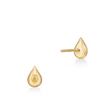 Hearts on Fire Earring Hearts On Fire LU 18K Yellow Gold Diamond Droplet Stud Earrings - .60cts