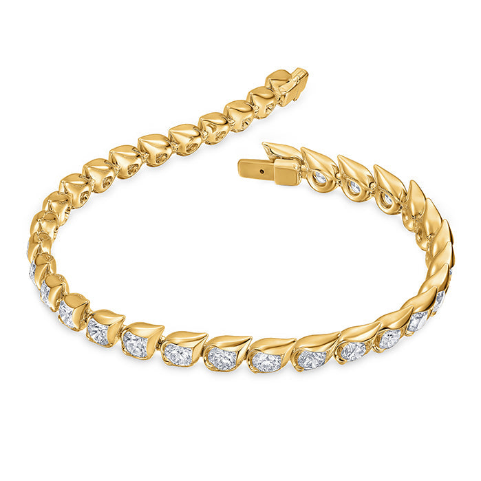 Hearts on Fire Bracelet Hearts On Fire LU 18K Yellow Gold Droplet Diamond Bracelet