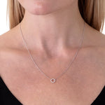 Hearts on Fire Necklaces and Pendants Hearts on Fire Signature 18k White Gold Small Diamond Circle Pendant Necklace
