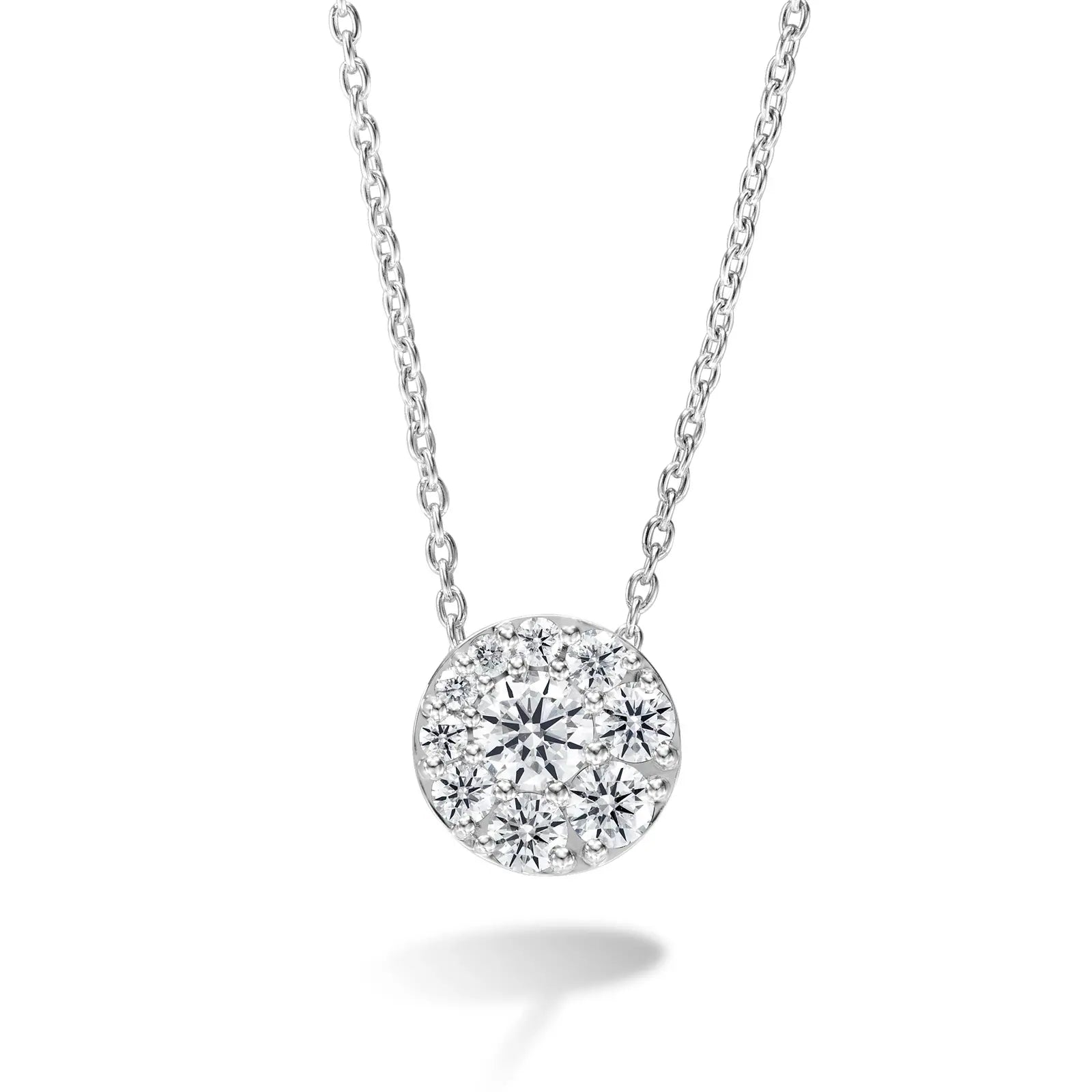 Hearts on Fire Necklaces and Pendants Springer’s Forever Select Hearts On Fire Tessa Diamond Circle Pendant in 18K White Gold