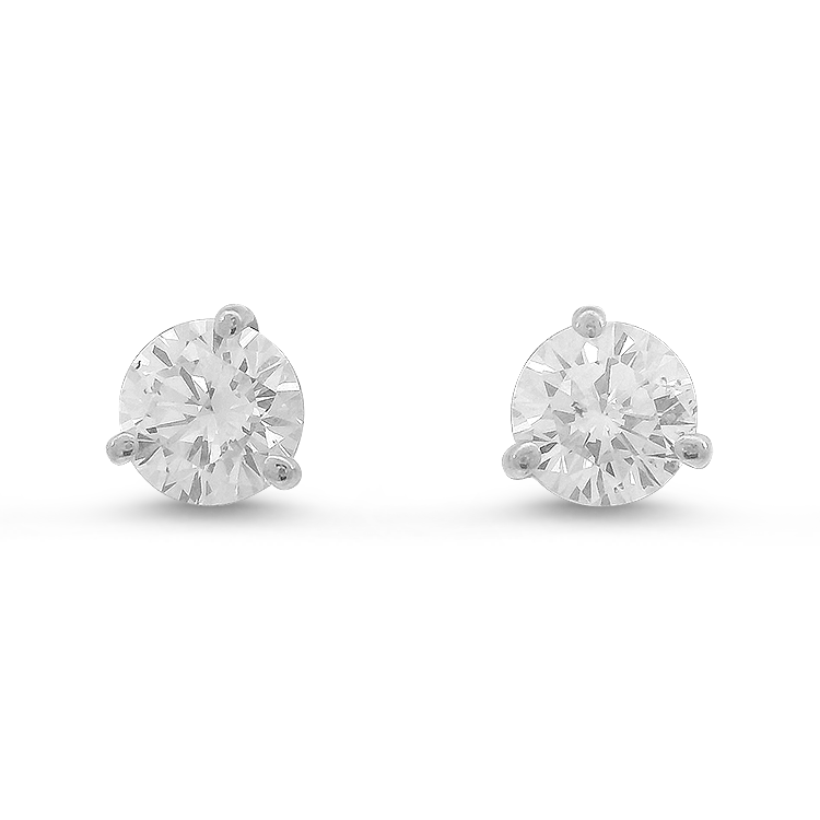 Kwiat Earrings 1.45ctw Kwiat Estate Diamond Studs in Platinum