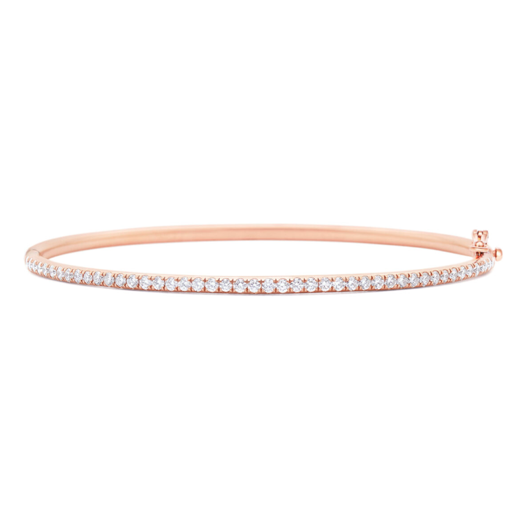 Kwiat Bracelet Kwiat 18K Rose Gold Diamond 2.10mm Bangle Bracelet
