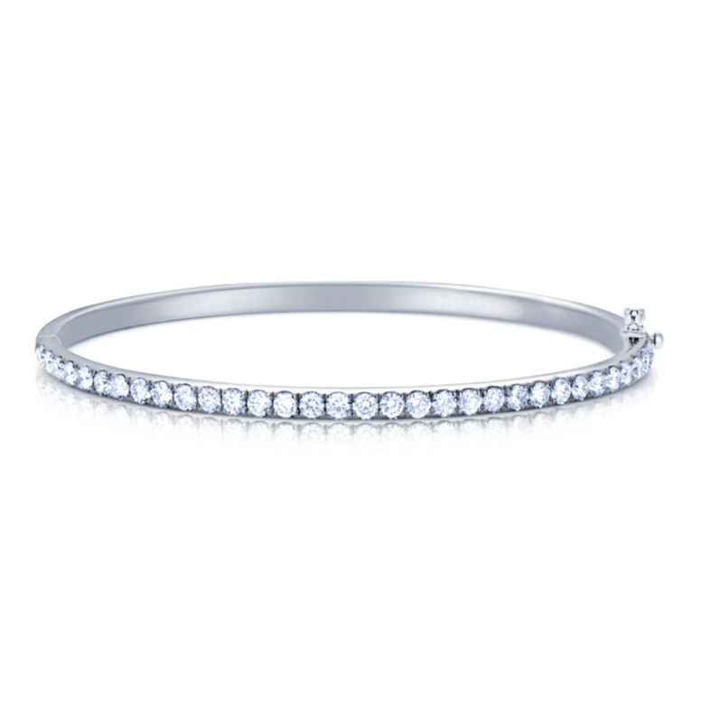 Kwiat Bracelet Kwiat 18K White Gold Diamond Bangle Bracelet