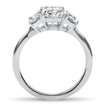 Kwiat Engagement Ring Kwiat Platinum Ashoka Cut Three Stone Diamond Engagement Ring 6.5