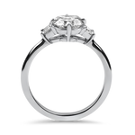 Kwiat Engagement Ring Kwiat Platinum Cushion Cut Three Stone Diamond Engagement Ring 5.75